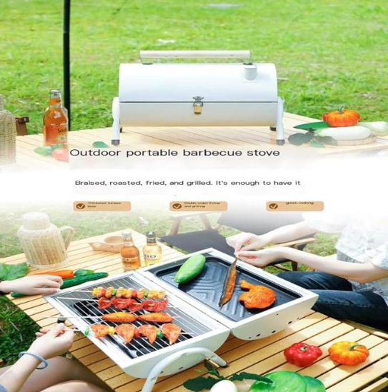*1 OG Tent Package (One Tent+One Portable BBQ+One Solar Panel Light+One Table with 4 chairs)