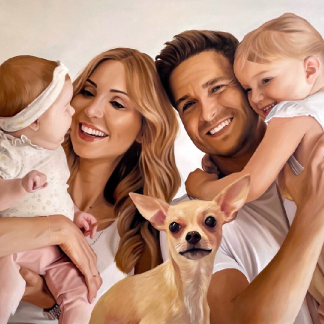 #070 Custom Handmade Portraits Painted From Your Photos