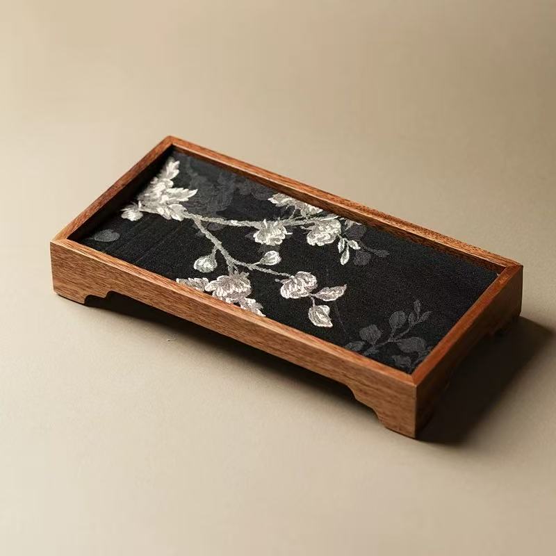 Japanese Style Black Walnut Dry Tea Tray
