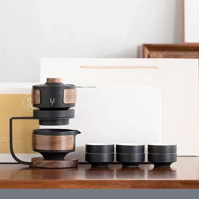 Automatic Rotating Tea Set