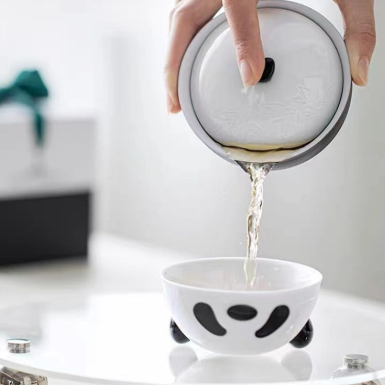 #180 Panda Portable Tea Set Customized Travel Bag