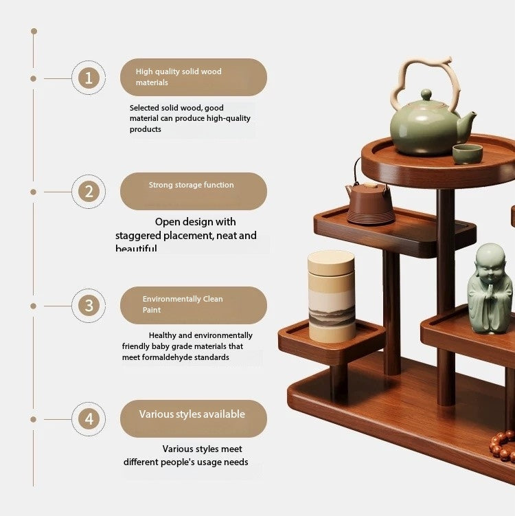 Chinese Style Desktop Cup Rack Bogu Shelf