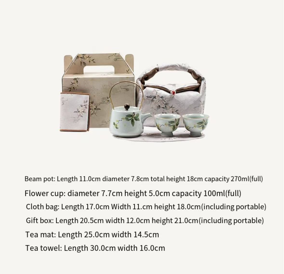 Hand-Painted Chinese Teapot Set