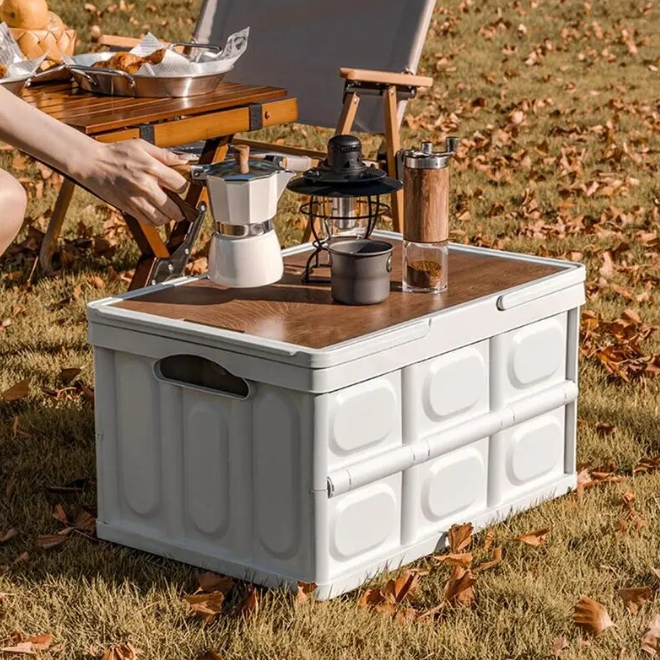 #144 Camping Foldable Storage Box with Handle