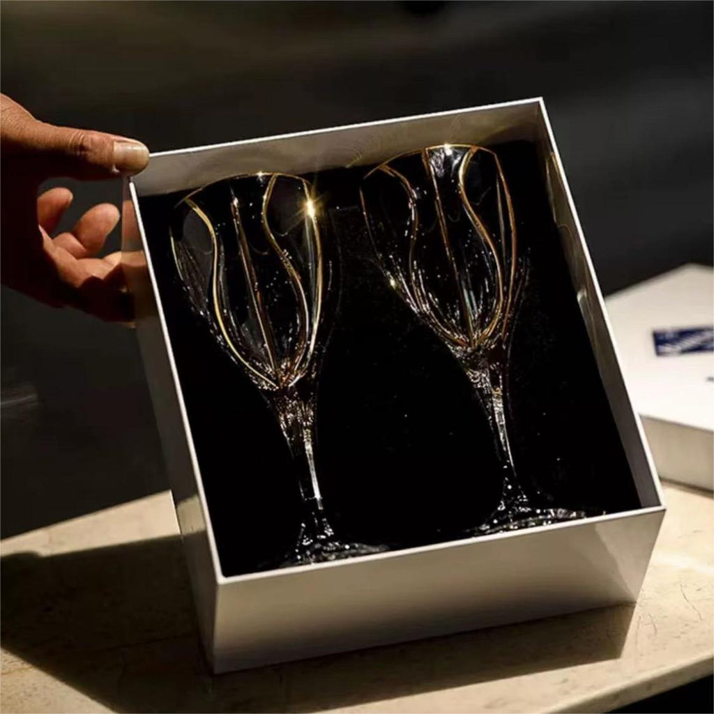 #343 Elegant Crystal Glass-Round