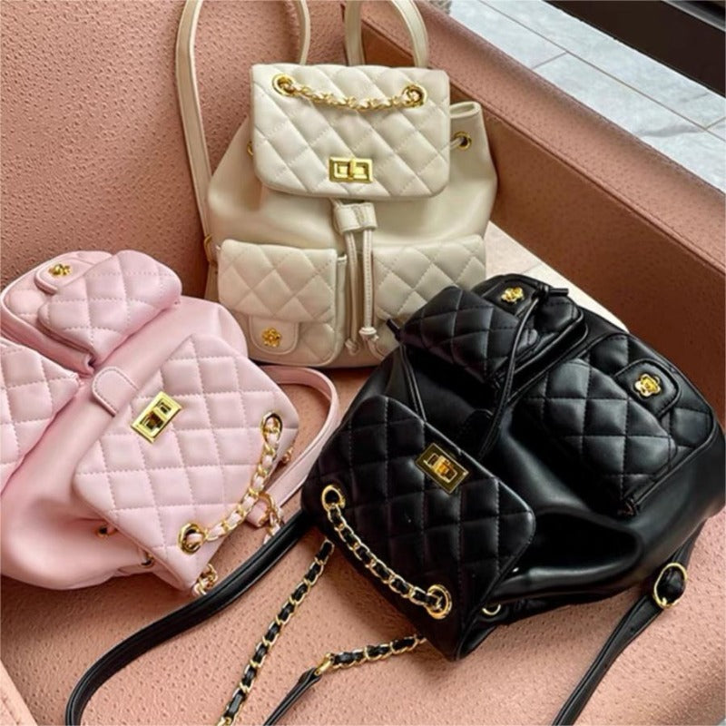 #205 Adjustable Long Chain Backpack