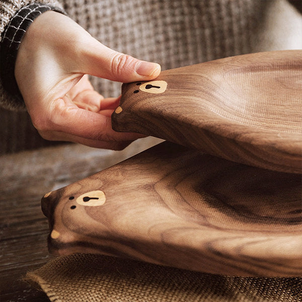#K2 Adorable Bear Serving Board - Wooden - Hand-polished Smooth Surface