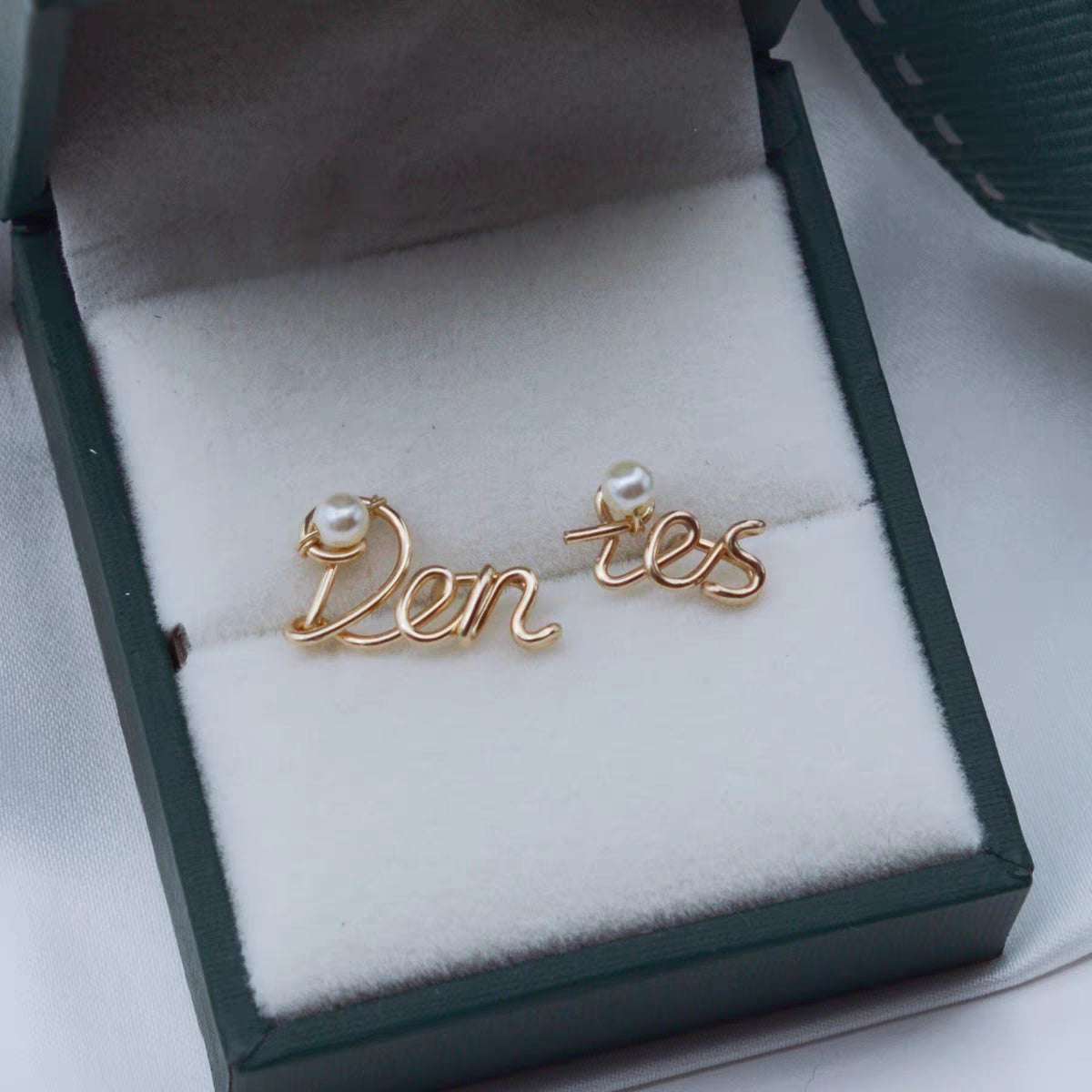 #173 Custom Wire Wrapped Name Earrings