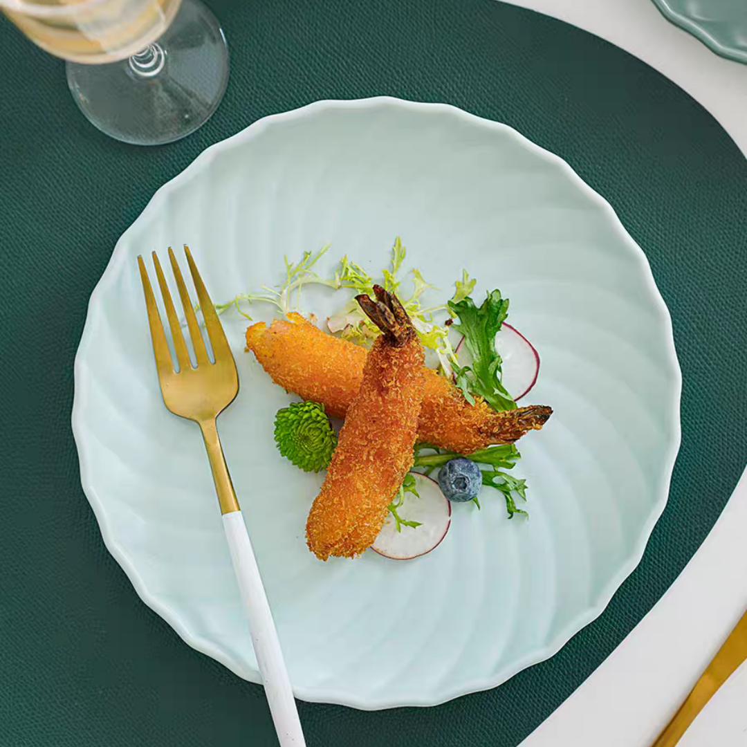 #060 Gradient Color Ceramic Plate Set of 5