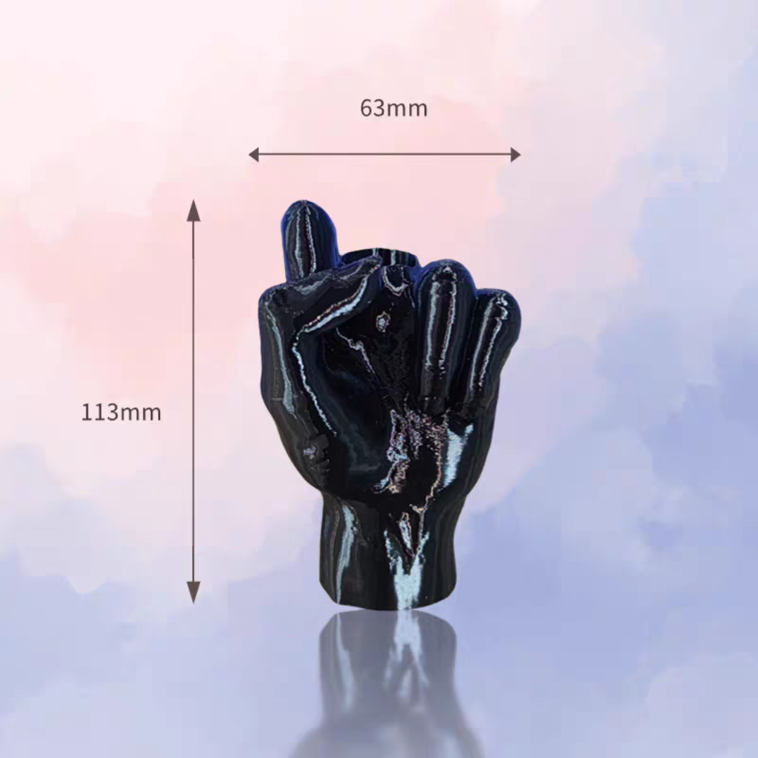 #124 Finger Sculpture Decoration, Retractable Middle Finger Toy