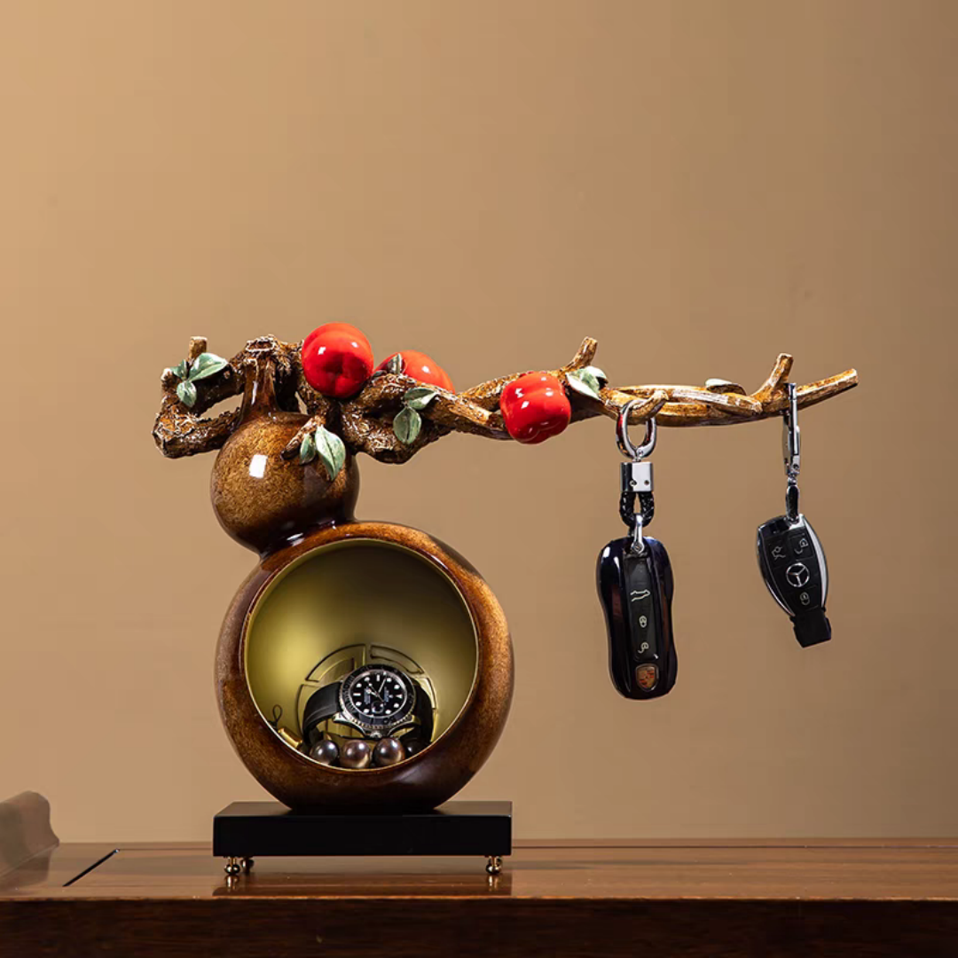 #163 Door Key Storage Rack Gourd Style Decoration