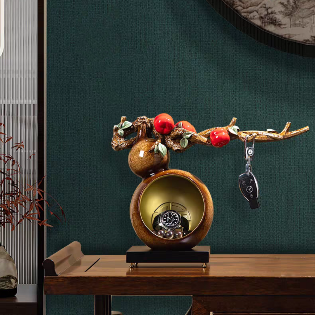 #163 Door Key Storage Rack Gourd Style Decoration