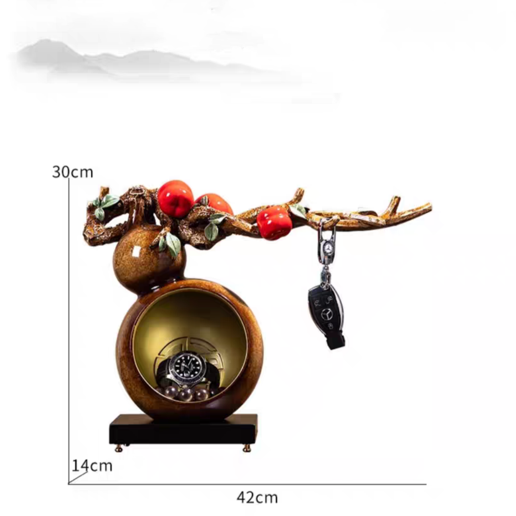 #163 Door Key Storage Rack Gourd Style Decoration