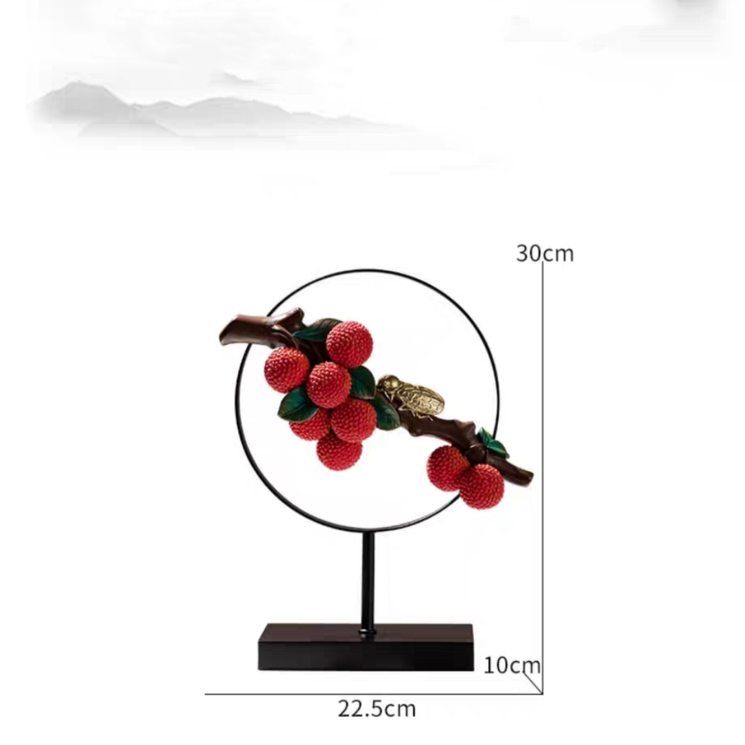 #166 Lychee Sculpture Decorative Figurines Home Decoration