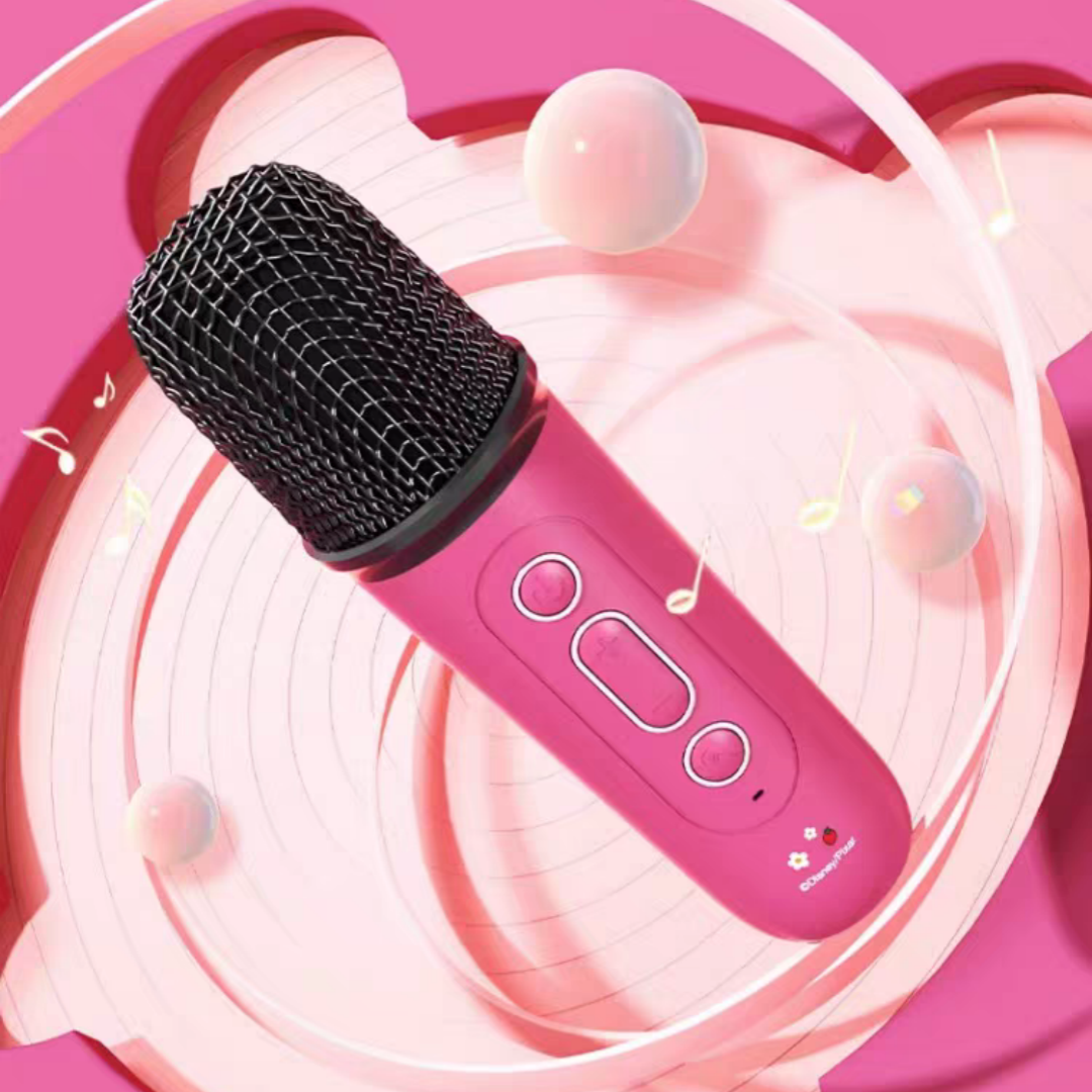 #035 Mini Karaoke Machine Portable Bluetooth Speaker with Wireless Microphone
