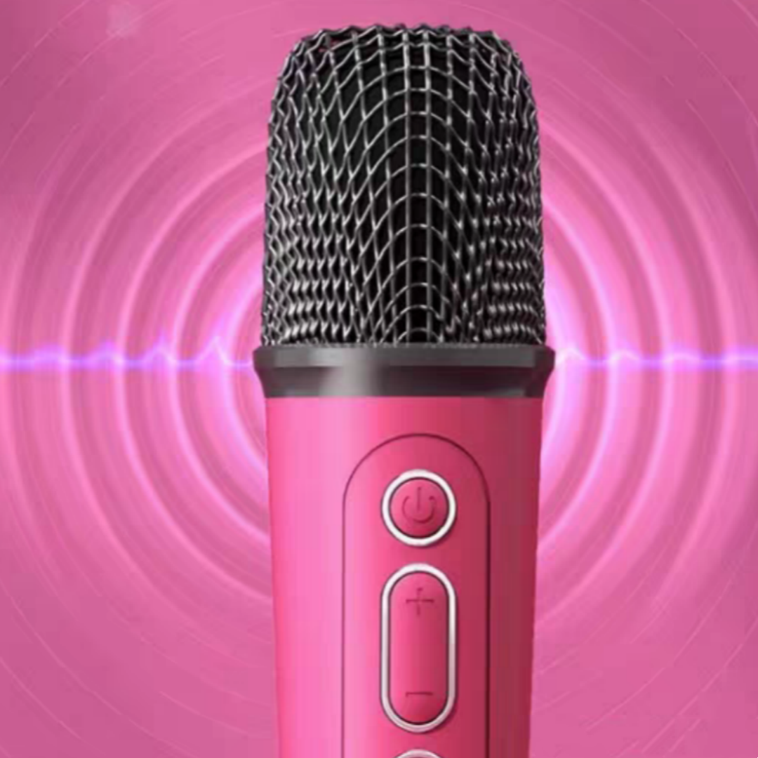 #035 Mini Karaoke Machine Portable Bluetooth Speaker with Wireless Microphone