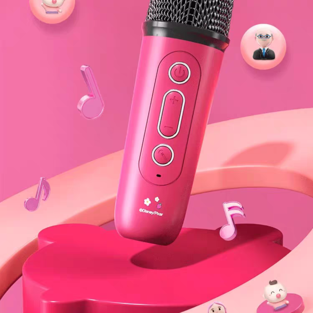 #035 Mini Karaoke Machine Portable Bluetooth Speaker with Wireless Microphone