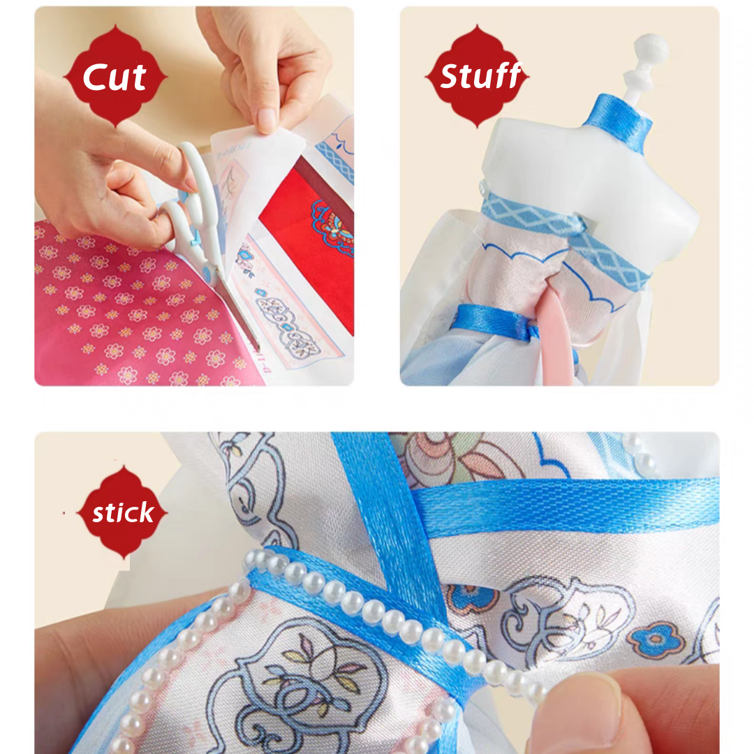#027 Ancient Chinese Style Pretend Play Clothing Diy Tool Set