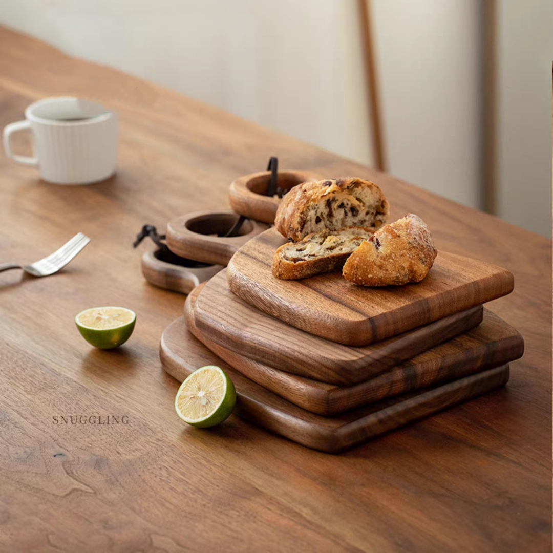 #063 Lovers Nestled Cutting Boards Walnut Charcuterie Boards