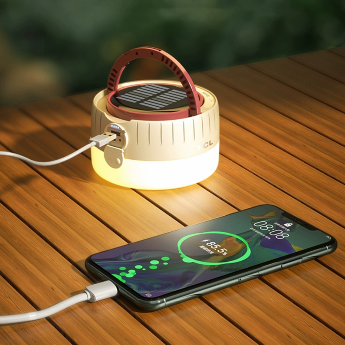 #S16 Solar Rechargeable LED Camping Lantern