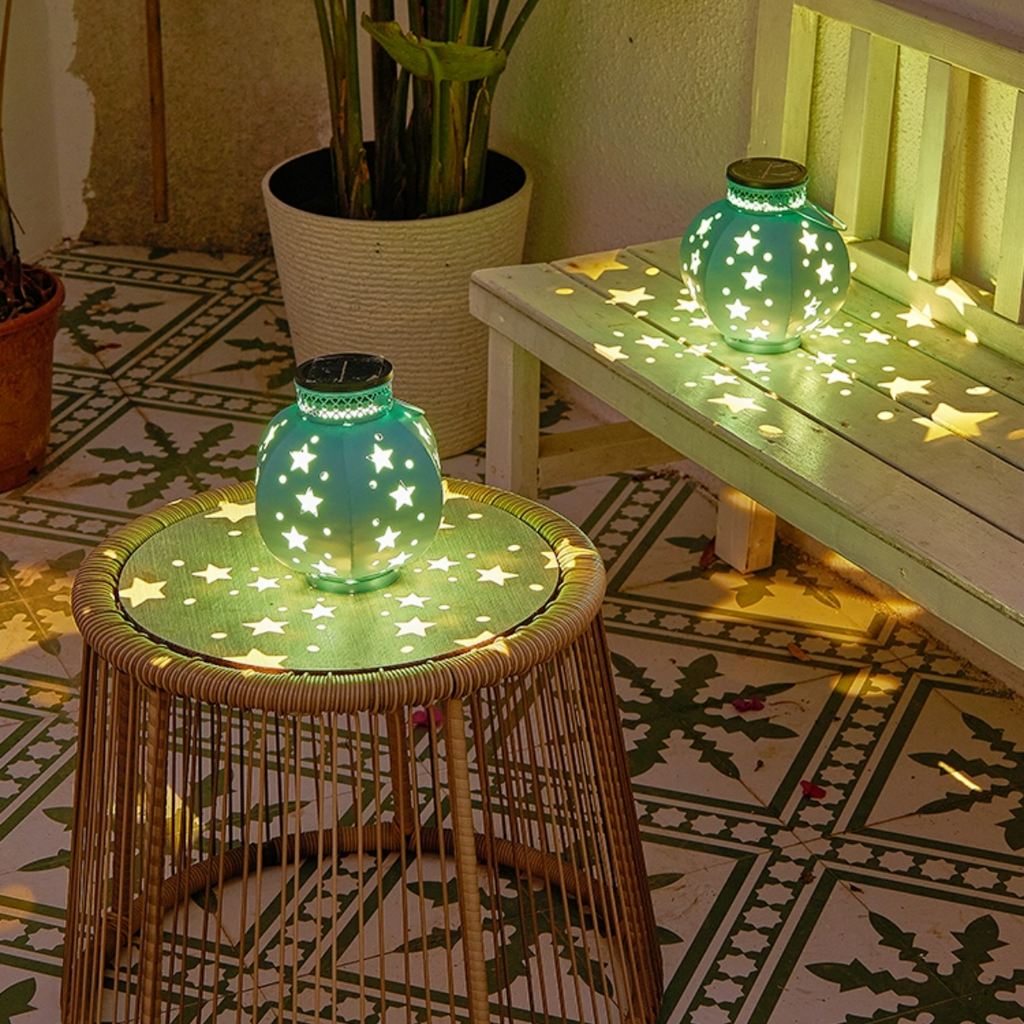 #S20 Star Solar Powered Metal Lamp