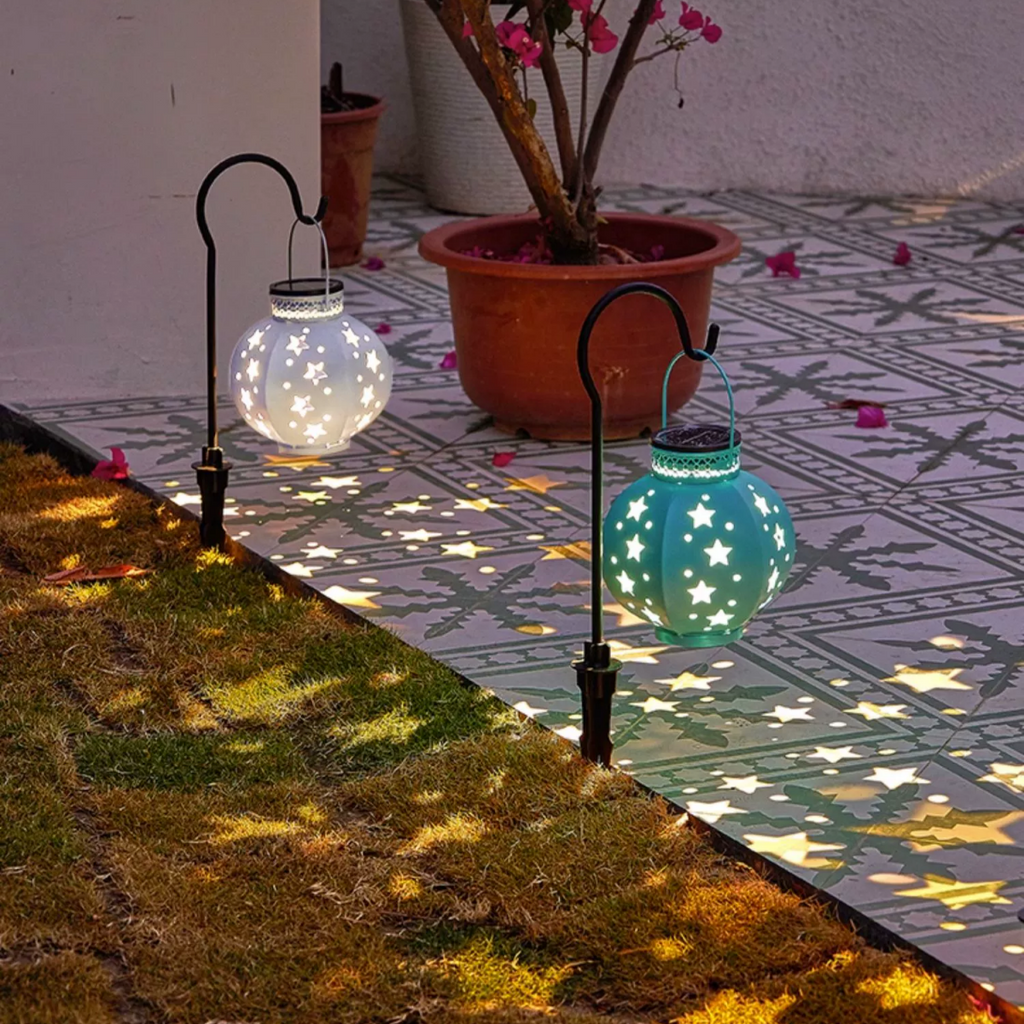 #S20 Star Solar Powered Metal Lamp