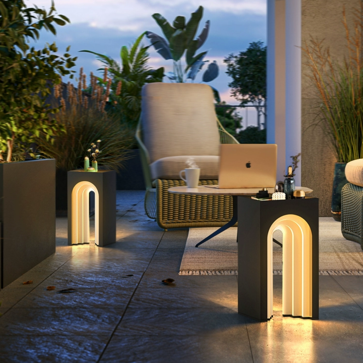 #S19 Solar-Powered Terrace Table Lamp