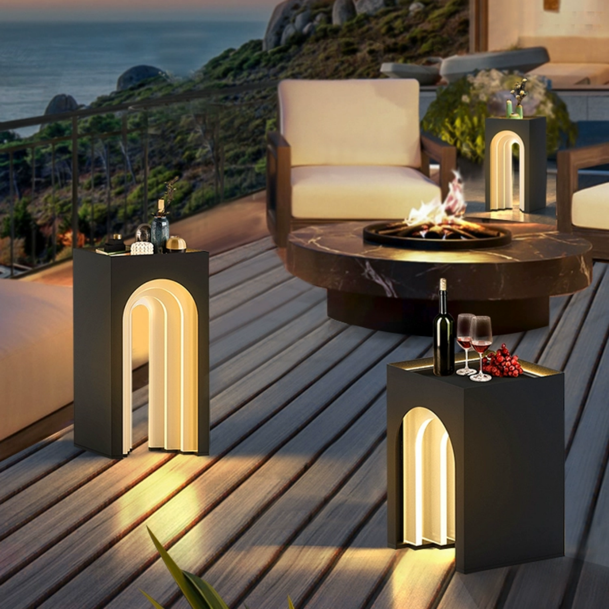 #S19 Solar-Powered Terrace Table Lamp