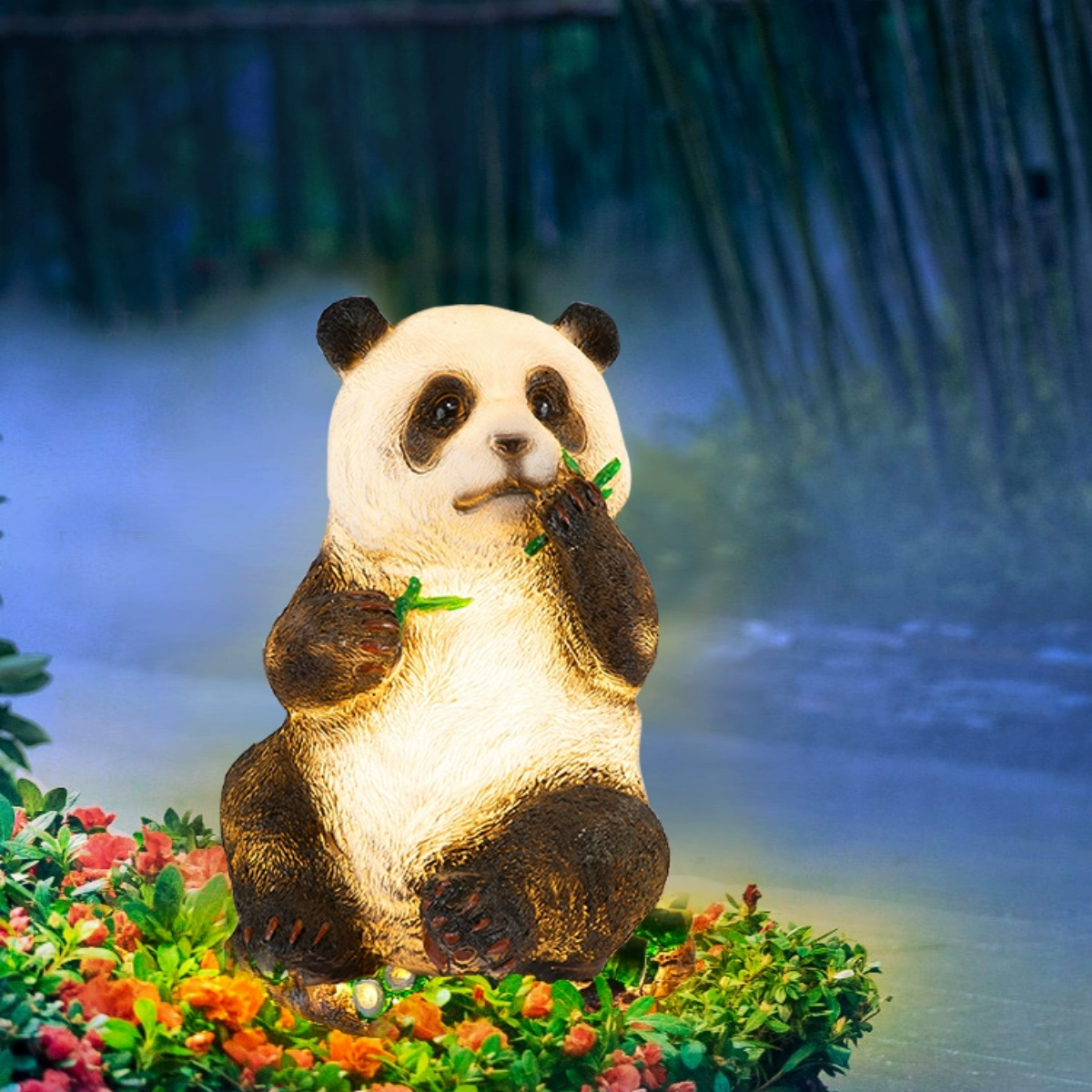 #S11 Solar Garden Lights Panda Decor