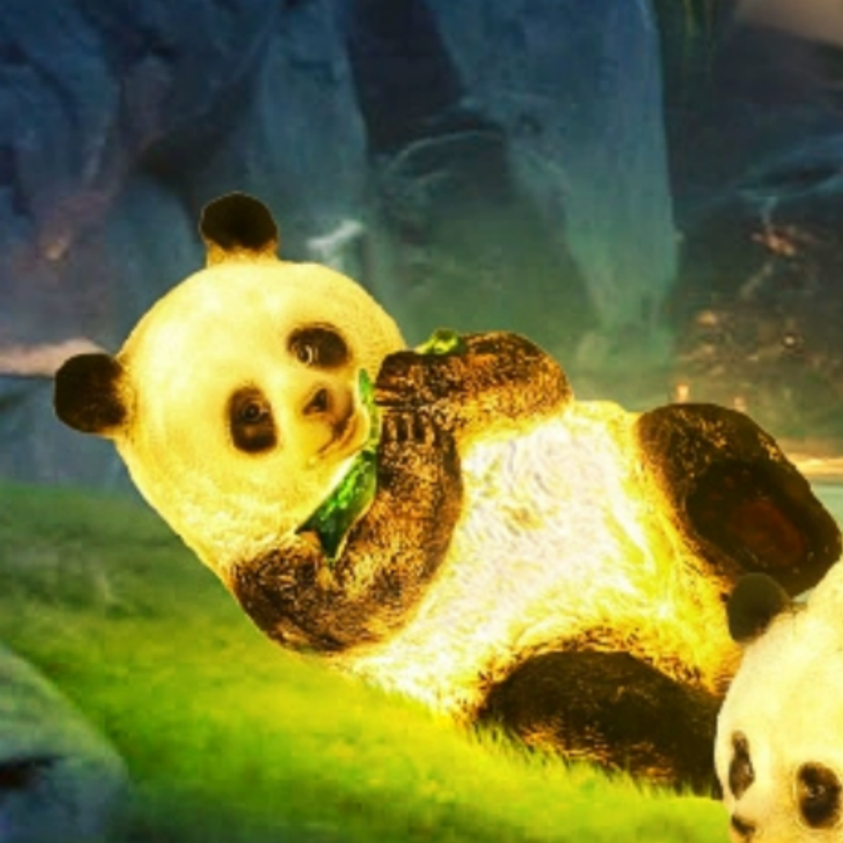 #S11 Solar Garden Lights Panda Decor