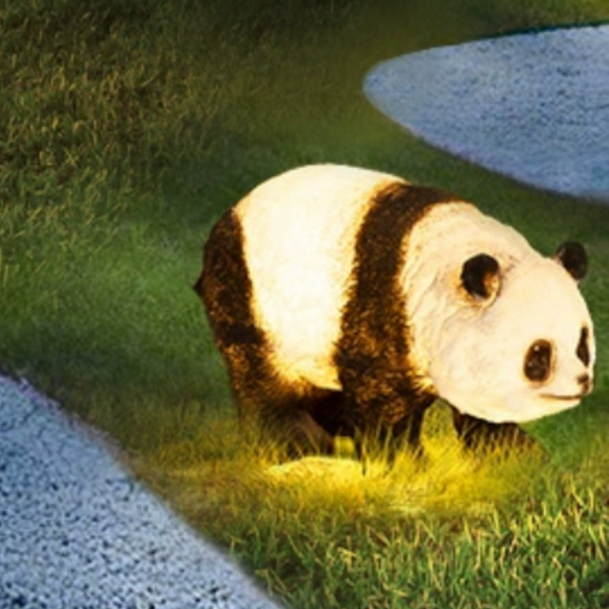 #S11 Solar Garden Lights Panda Decor