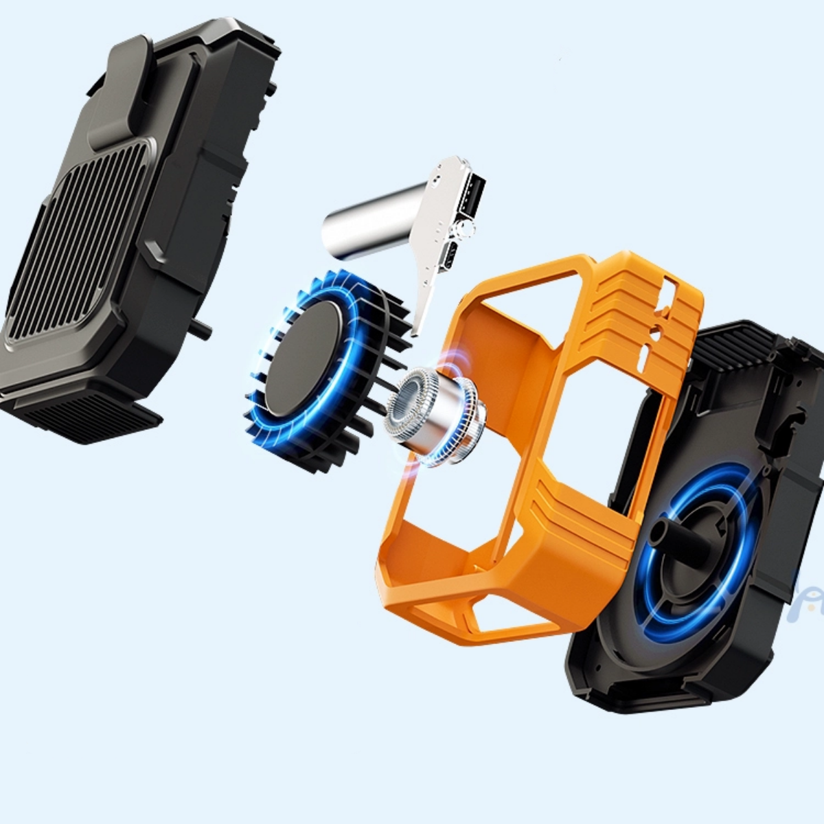 #C13 Waist Fan Power Bank Portable Fan Clip Belt