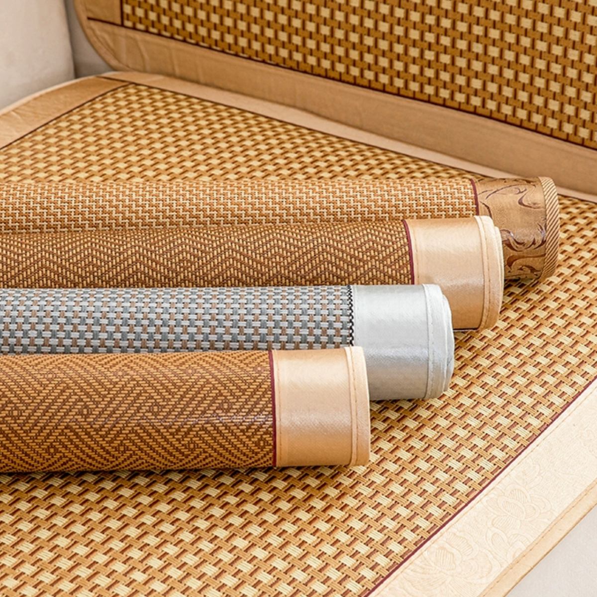 #C11 Summer Rattan Sofa Couch Seat Cushion Cover