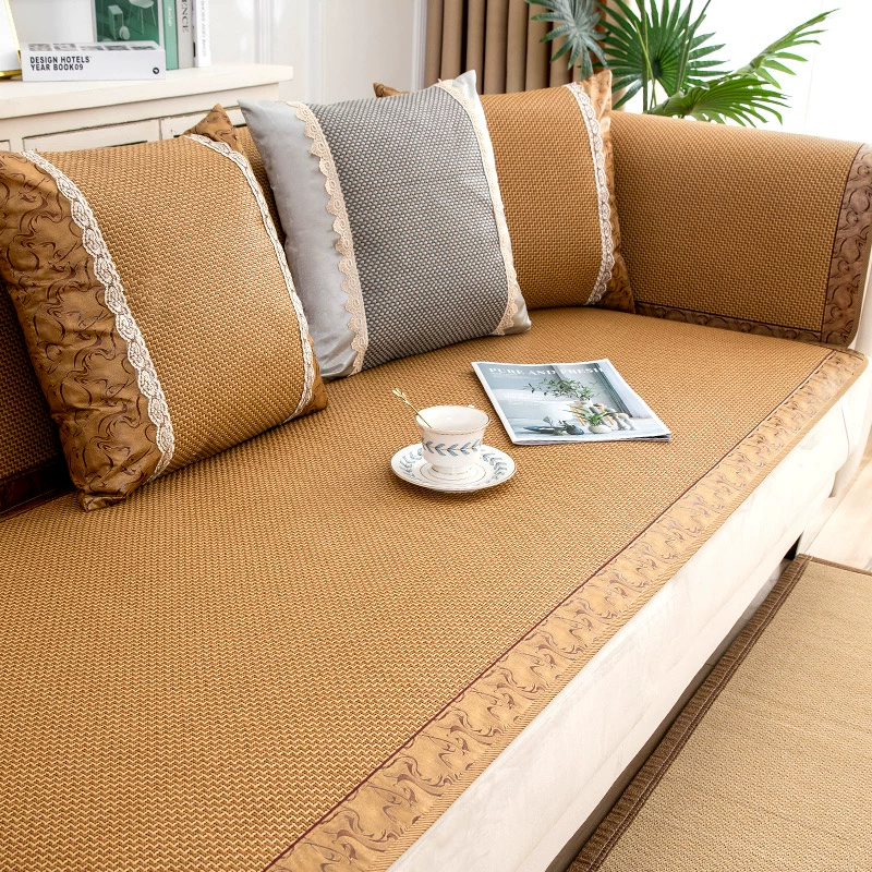#C11 Summer Rattan Sofa Couch Seat Cushion Cover