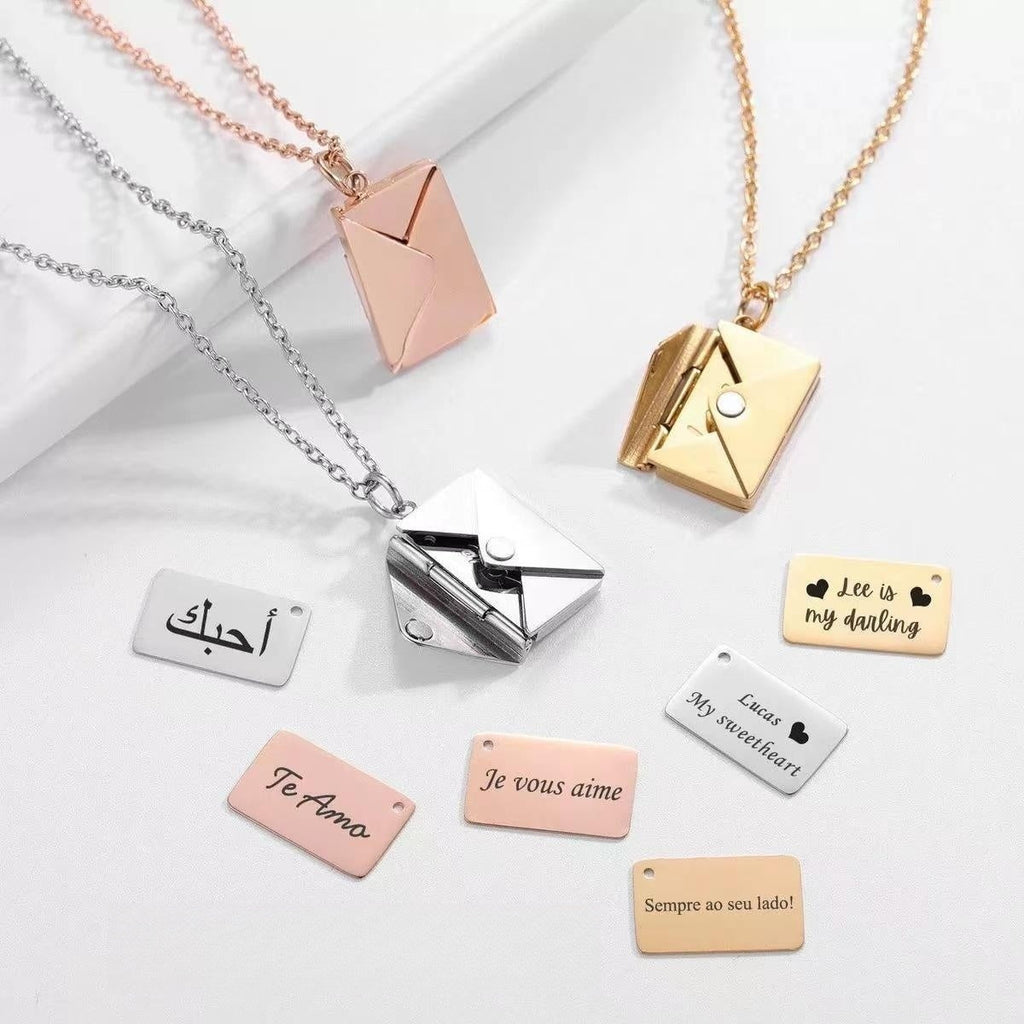 #300 Custom Engraved Love Letter Necklace