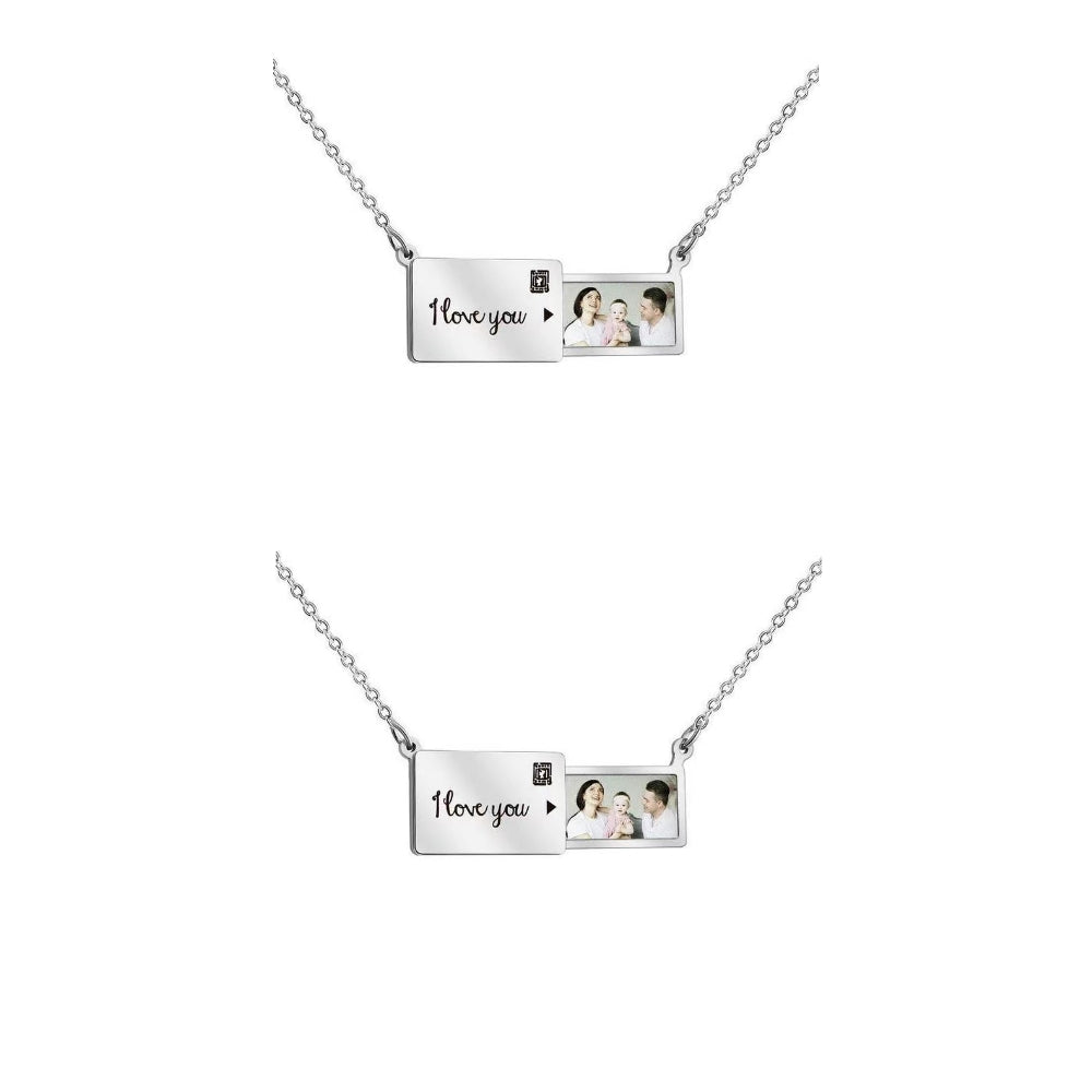 #191 BUY 1 GET 1 FREE Custom Photo Necklace With Engraved